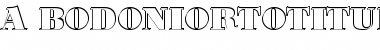 a_BodoniOrtoTitulSh Black Font