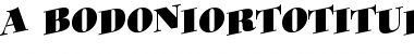 a_BodoniOrtoTitulSpUp Black Font