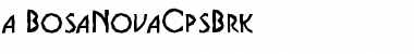 a_BosaNovaCpsBrk Regular Font