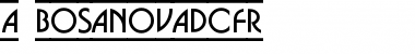 Download a_BosaNovaDcFr Font