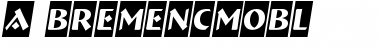 a_BremenCmObl Regular Font