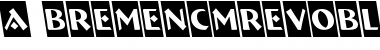 a_BremenCmRevObl Regular Font