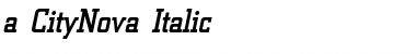 a_CityNova Italic Font