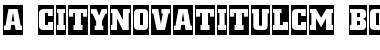 Download a_CityNovaTitulCm Font