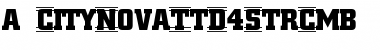 a_CityNovaTtD4StrCmb Regular Font