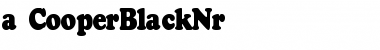 a_CooperBlackNr Regular Font