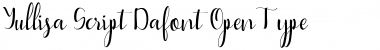 Yullisa Script Regular Font
