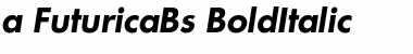 a_FuturicaBs BoldItalic Font