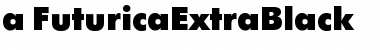 a_FuturicaExtraBlack Regular Font