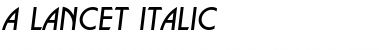 a_Lancet Italic Font