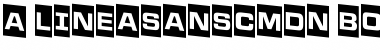 a_LineaSansCmDn Bold Font