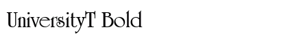 UniversityT Bold preview