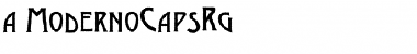 Download a_ModernoCapsRg Font