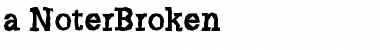 a_NoterBrk Regular Font