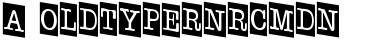 a_OldTyperNrCmDn Regular Font