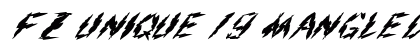 FZ UNIQUE 19 MANGLED ITALIC Normal preview