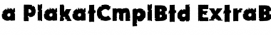 a_PlakatCmplRr&Bt ExtraBold Font