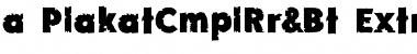 a_PlakatCmplRr&Bt ExtraBold Font