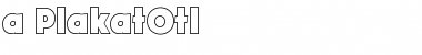 Download a_PlakatOtl Font Download a_PlakatOtl Font