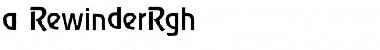 a_RewinderRgh Regular Font