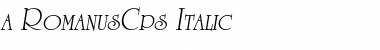 a_RomanusCps Italic Font