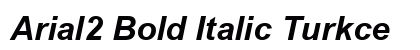Arial2 Bold Italic Turkce Preview