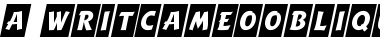 a_WritCmObl Regular Font