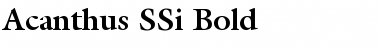 Acanthus SSi Bold Font