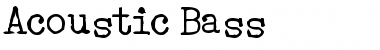 Acoustic Bass Regular Font