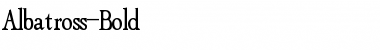 Download Albatross-Bold Font