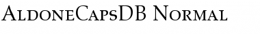 Download AldoneCapsDB Font