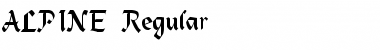 ALPINE Regular Font