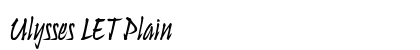 Ulysses LET Plain preview
