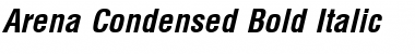 Arena Condensed Bold Italic Font Arena Condensed Bold Italic Font