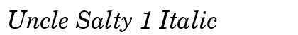 Uncle Salty 1 Italic preview
