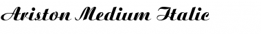 Ariston Medium Italic Font