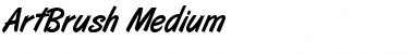 ArtBrush Medium Font