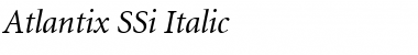 Atlantix SSi Italic Font