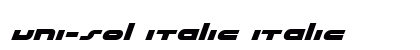 uni-sol italic italic preview