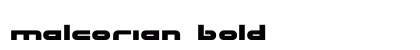 Malcorian Bold preview