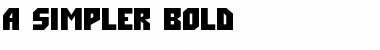 a_Simpler Bold Font