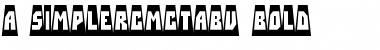 a_SimplerCmCtAbv Bold Font