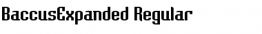 BaccusExpanded Regular Font