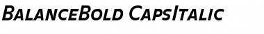 BalanceBold CapsItalic Font