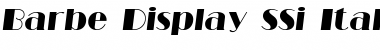 Barbe Display SSi Italic Font