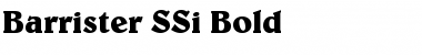 Barrister SSi Bold Font