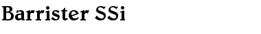 Barrister SSi Regular Font