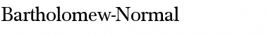 Bartholomew-Normal Regular Font