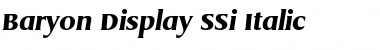 Download Baryon Display SSi Font