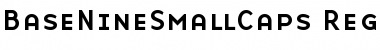 BaseNineSmallCaps Regular Font